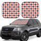 thumbnail image 1 of Fotbe Red and black argyle Juego de 2 Piezas de Parasoles para Parabrisas | Bloqueador Solar para Auto | Accesorios Plegables para Protección Solar Interior-Large, 1 of 6