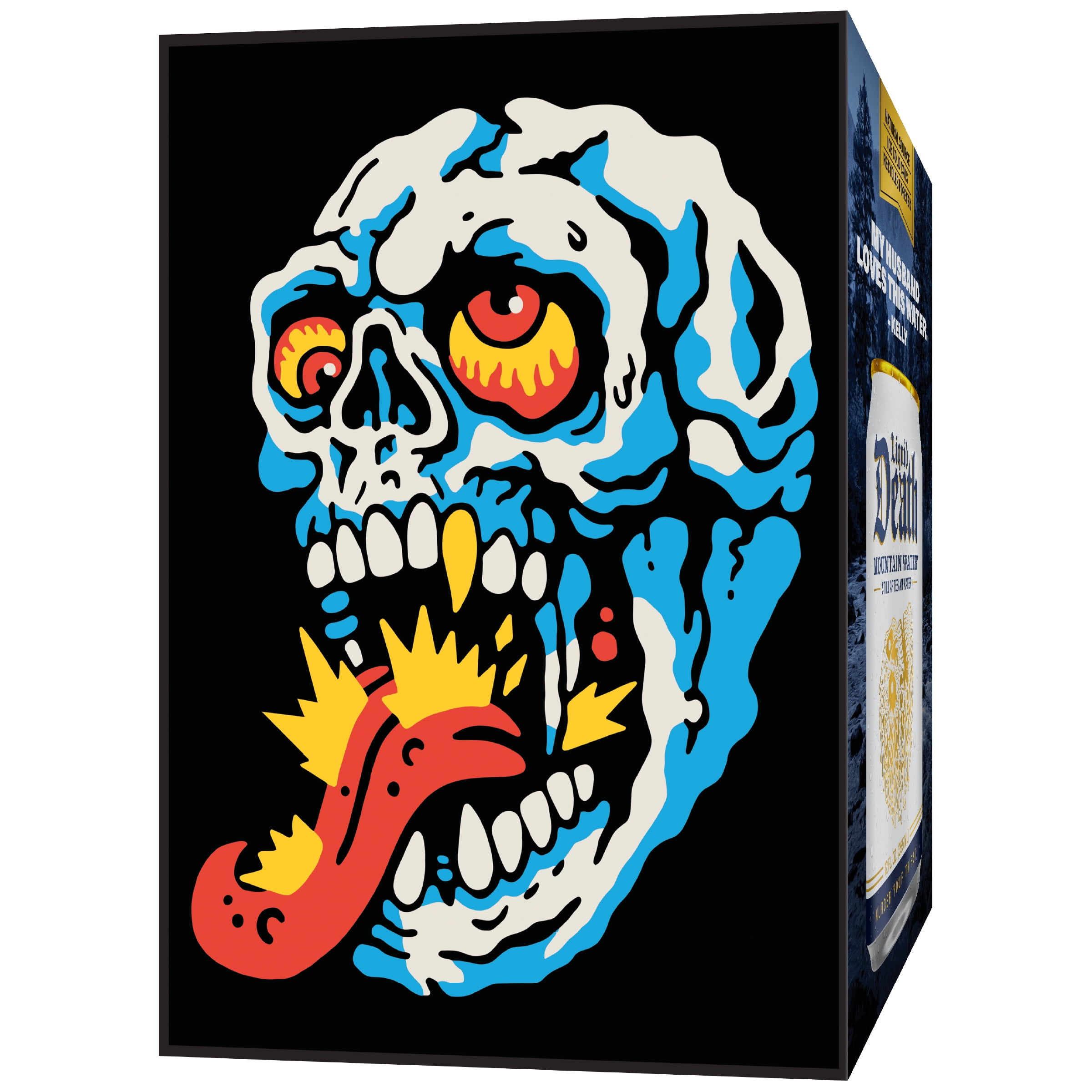 Liquid Death Still Mountain Water, Real Mountain Source, Ice-Cold Cans, Infinitely Recyclable, 12 Fl Oz (Pack of 12)