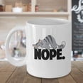 thumbnail image 3 of Nope Not Today Cute Worn Out Unmotivated Kitty Cat Gift Mug, 3 of 4