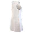 thumbnail image 3 of Women's Fanatics Cream Chicago Cubs Studio Boost Athletic Half-Zip Dress, 3 of 4