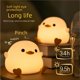 thumbnail image 1 of Lámpara de noche de pato para dormitorio, mesita de noche, carga, acompañante para dormir, luz de aplauso, temporizador, lámpara de mesa para niños de silicona, 1 of 4