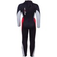 thumbnail image 3 of Seavenger 3mm Kids Full Body Wetsuit with Knee Pads for Surfing, Snorkeling, Swimming (Fire Red, 4), 3 of 6