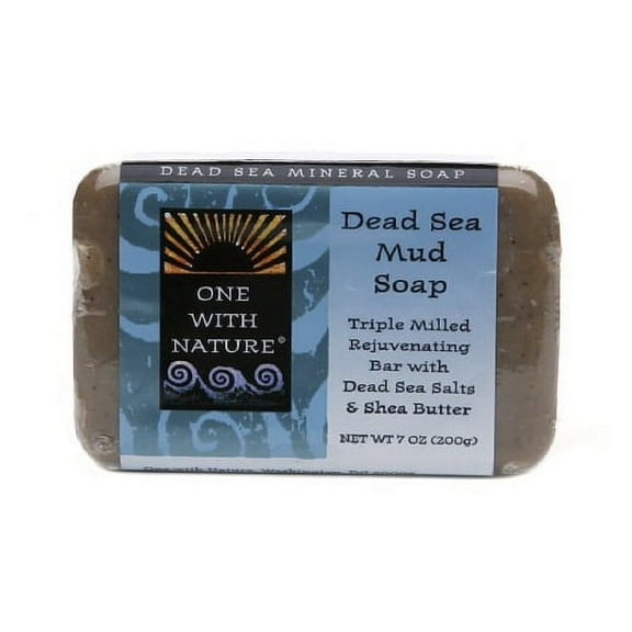 One With Nature Dead Sea Mineral Mud Soap Bar - 7 Oz