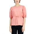 thumbnail image 2 of MSRP $70 Alfani Women Tie-Waist Puff-Sleeve Blouse Pink Size Medium, 2 of 2