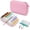 Pink, variant on Waterproof 14 Day Travel Pill Organizer Binder, Portable Medication Case with Color-Coded Pouches, Daily Vitamin & Supplement Holder for Purse or Luggage. (Blue)