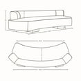 thumbnail image 5 of 2-Piece Verandah 90.6" Sofa and 112" XL Sofa both with Solid Wood Frame in Beige, 5 of 19
