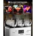 thumbnail image 3 of Zzistar Commercial Slushy Machine 15Lx3, Tainless Steel Smoothie Frozen Drink Maker with Self-Cleaning Mode, 1200W Electric Large Slushie Machine for Home Party, 3 of 7