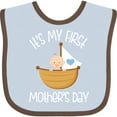 thumbnail image 3 of Inktastic 1st Mothers Day Boys Boys Baby Bib, 3 of 4