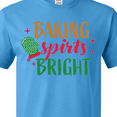 thumbnail image 4 of Inktastic Christmas Baking Spirits Bright with Green Oven Mit T-Shirt, 4 of 5