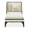 thumbnail image 2 of Michael Amini Paris Chic Armless Chaise - Cremini/Espresso, 2 of 12