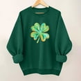 thumbnail image 1 of Xuyuer Women's St. Patrick's Day Green Long Sleeve Sweatshirt Funny Casual Irish Shirt, 1 of 6