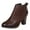 Brown, variant on KELINFONG Womens Heel Ankle Booties Side Zipper Low Heel Ankle Boots Winter Shoes