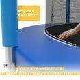 thumbnail image 4 of Mersco 14ft Outdoor Trampoline for Kids and Adults, Backyard Trampoline with Basketball Hoop , Enclosure Net and Ladder, Heavy Duty Jumping Trampoline  PLAY for Indoor Outdoor Birthday Gift, Blue, 4 of 12