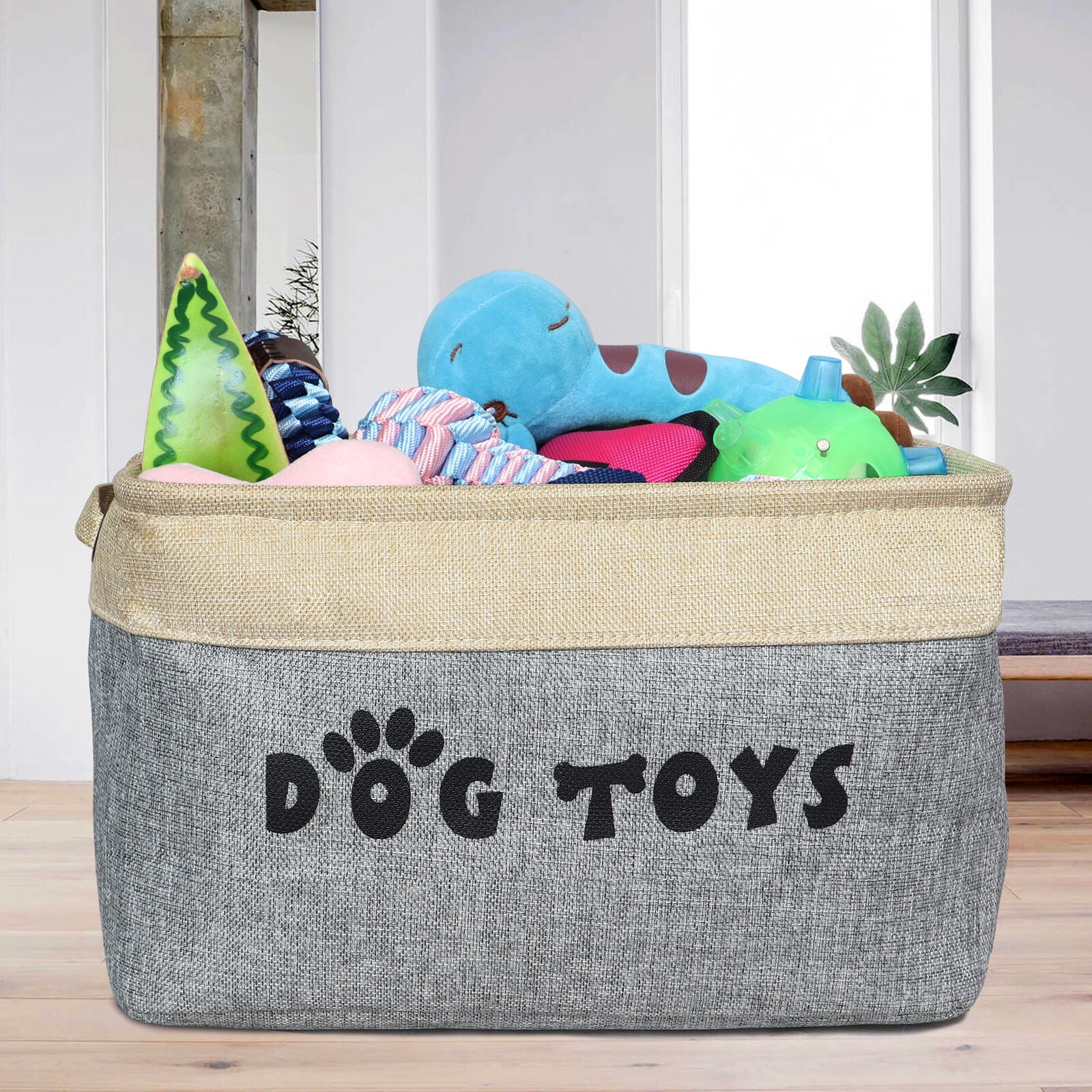 PET ARTIST Dog Toy Basket Bin Rectangular Storage Box Chest Organizer for Dog Toys Dog Coats Dog Clothing Dog Apparel Accessories Non Custom Walmart