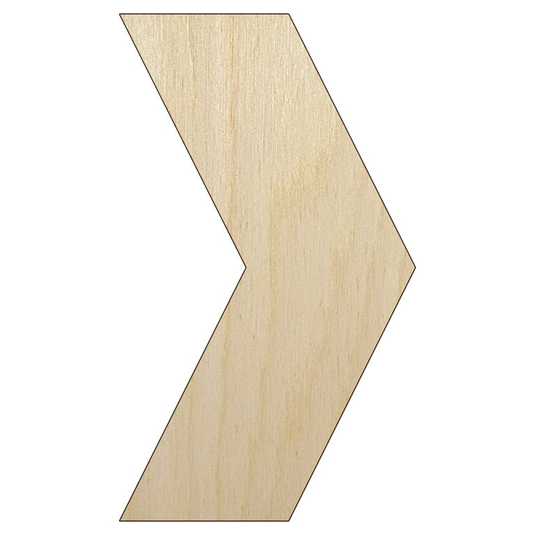Triangle Solid Unfinished Wood Shape Piece Cutout for DIY Craft Projects