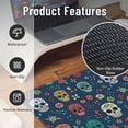 thumbnail image 2 of XMXT Non-Slip Gaming Mouse Pad, Colorful Skull Patterns Mousepad Computer Keyboard Mats Desk Pads Office Decor Accessories, 15.8"x29.5", 2 of 8