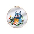 thumbnail image 1 of EastVita Owl Embroidery Kit For Beginners, Animal Stamped Pre Printed Embroidery Kits, Starter Needlepoint Kits With Instructions Clothes Hoops Threads Needles, 1 of 8