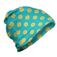 thumbnail image 1 of Childish Unisex Beanie, Sun Shapes of Tiny Dots, Hiking Outdoors, Marigold Dark Turquoise, by Ambesonne, 1 of 1