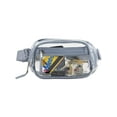 thumbnail image 7 of Eastsport Unisex Clear Stadium Approved Crossbody Media Bag, Grey Trim, 7 of 7