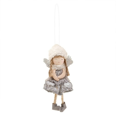 

Veki Angel Ornaments Christmas Angel Doll Hanging Decorations Christmas Tree Plush Decorations Cute Angel Doll Pendant Christmas Plush Ornaments For Christmas Stain Glass Window Hanging