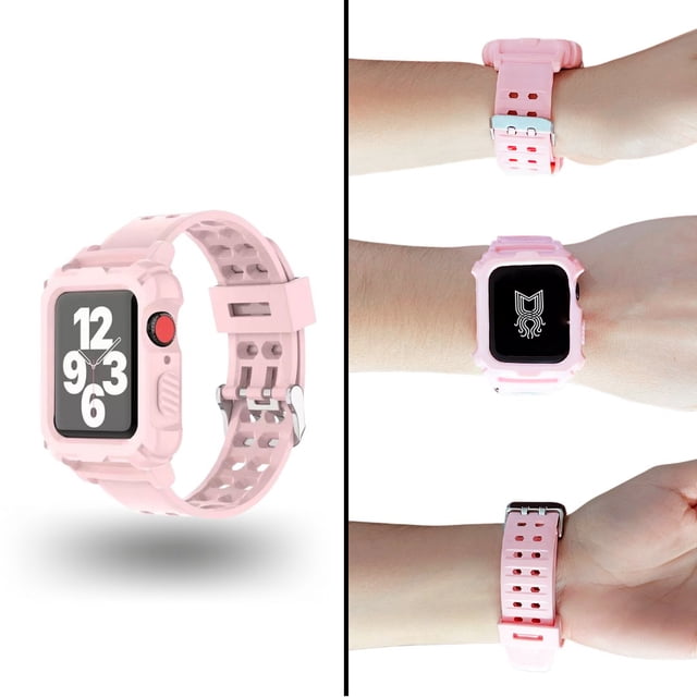 Correa para Apple Watch compatible con 38mm/40mm con protector de pantalla de uso Rudo. Mamá Pulpo Uso Rudo
