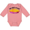thumbnail image 3 of Inktastic My 1st Pi Day Pink Pie Pan Pun Boys or Girls Long Sleeve Baby Bodysuit, 3 of 5