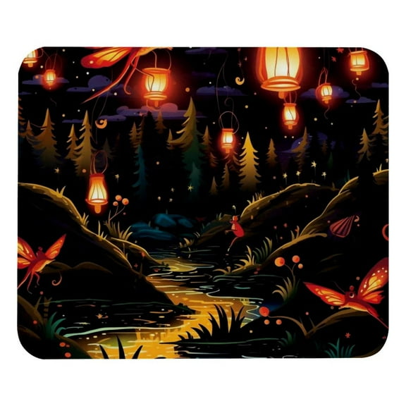 Firefly Mouse Pad, Cloth with Rubberized Base