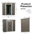 thumbnail image 2 of 6ft x 4ft Outdoor Metal Storage Shed, 2 of 9