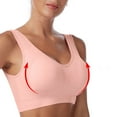 thumbnail image 3 of Fancifize 3 Pack Wireless Bras for Women No Underwire Seamless Bras Full Coverage Supportive Comfortable Bralettes for Everyday Wear, 3 of 5