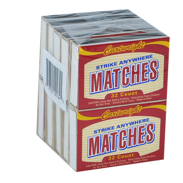 Cartwright Strike Anywhere Wooden Pocket Match, 32 count, 10 boxes