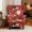 Red Santa Penguin, variant on HUISEFOR Christmas Tree Wingback Chair Covers, Stretch Wing Chair Slipcovers, 2 Piece, Soft, 1 Wing Cover & 1 Cushion Cover, Furniture Protector for Living Room Wingback Sofa Chair