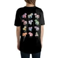 thumbnail image 2 of My Little Pony Logo Character Collage Back Design Black T-Shirt, 2 of 5