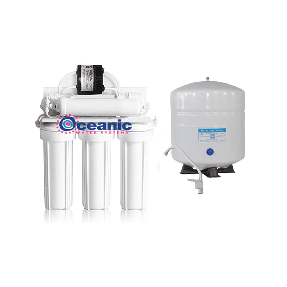5 Stage | 100 GPD | Reverse Osmosis Water Filter System   Permeate Pump ERP1000 ASV USA