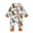 Blue, variant on Hwmodou Boys Zip Up Jumpsuits Unisex Cotton Blend Toddler Cartoon Cattle Printing Pullover Romper Jumpsuit Clothes Fall Winter Casual Jumpsuit,6-12M
