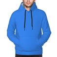 thumbnail image 3 of Zufioo Dodgerblue Design Fleece Comfortable Hoodie for Mens,Sweatshirt for Men,Pullover Hooded Sweatshirt for Men -Large, 3 of 5