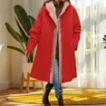 thumbnail image 5 of SwiftWear Women's Plus-Size Winter Coat with Plush Lining, Hooded Button Front Jacket, Oversized Long Outerwear for Cold Weather, 5 of 6