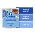 thumbnail image 3 of (4 pack) Gerber Snacks for Baby Lil Crunchies Baked Grain Vanilla Maple, 1.48 oz Canister, 3 of 17