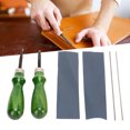 thumbnail image 4 of Edge Beveler Tool, High Hardness Alloy Steel Material 2 Sizes Fast Cut Edge Skiving Beveler Tools  For DIY Leather, 4 of 8