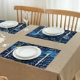 thumbnail image 3 of Math Equations Starry Blue Background Pattern Summer Placemats Table Placemats Set Of 4-Linen Kitchen Washable Placemats Table Mats 11.8"x17.7" Non-Slip Heat Resistant, 3 of 6