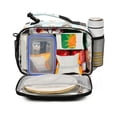 thumbnail image 2 of FORMRS Student Lunch Bag Insulated Reusable Cooler Box with Zipper Pockets, Cute Cat Faces, 2 of 9