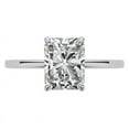 thumbnail image 5 of Solitaire Brilliance 2.5CT Radiant Moissanite Engagement Ring for Women 10K White Gold, 5.5 US, 5 of 6