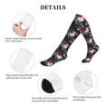 thumbnail image 6 of Bixox Watercolor Floral Print Compression Socks,Compression Socks Women & Men Circulation for Medical,Running,Athletic, 6 of 7