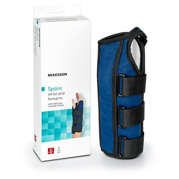 McKesson Wrist and Forearm Splint, Brace for Right Hand - Universal Size, 1 Ct