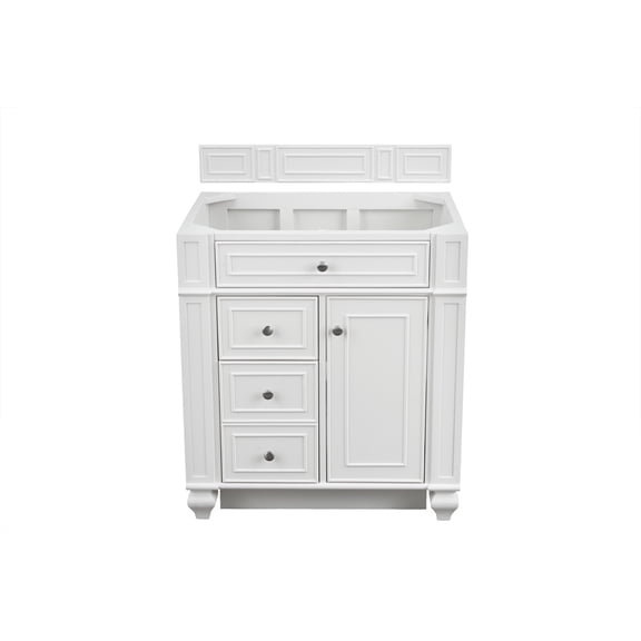 James Martin Vanities 157-V30-BW Bristol 30" Single Basin Hardwood Vanity Cabinet Only -