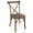 Light Brown, variant on AIZYT 2-Pack Natural with White Grain X-Back Chair Solid Wood Dining Chairs for Kitchen Table Farmhouse Style Country Home Decor