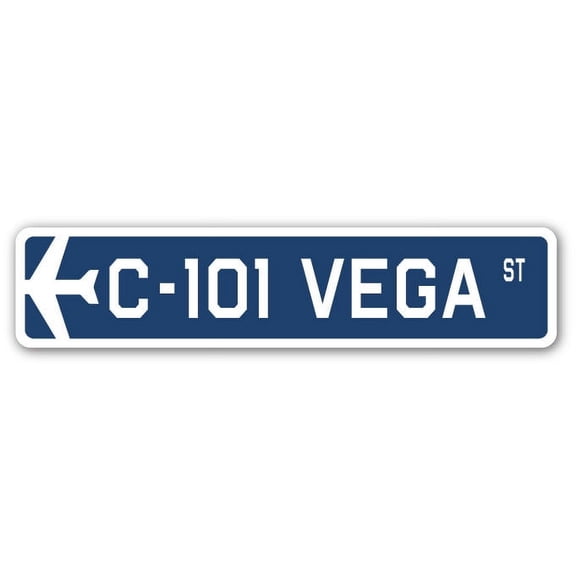 C-101 Vega Street Sign Air Force Aircraft Military | Indoor/Outdoor | 36" Wide