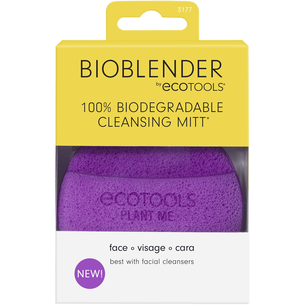 EcoTools BioBlender Facial Cleansing Mitt, Reusable Cleansing Sponge