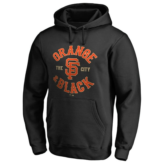 Men's Black San Francisco Giants Hometown Collection Orange & Black Pullover Hoodie