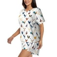 thumbnail image 2 of Kdxio Various Rooster Print Pajamas Sets for Women Short-Sleeved Pjs with Lounge Shorts Two Piece Sleepwear S-4XL, 2 of 9