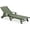 Avocado Green, variant on SERWALL Patio Chaise Lounge Chair, 78'' Long HDPE 5 Positions Adjustable Outdoor Lounger, Poly Lounge Chair with Rolling Wheels & Cup Holder for Pool, Light White